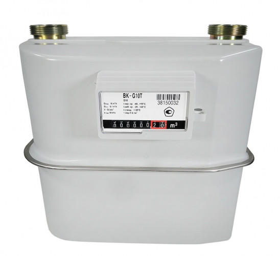 Счетчик газа BK-G10T с ТК 1 3/4" левый 250 Раско Газэлектроника