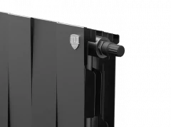 Биметаллический радиатор отопления Royal Thermo PianoForte 200 12 секций Noir Sable VDR