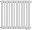 Стальной трубчатый радиатор 2-колончатый Royal Thermo Shift Q30 VC2050 - 12 секц. RAL9016, нижнее 1/2