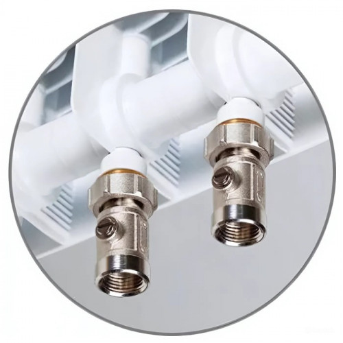 Биметаллический радиатор Rifar SUPReMO 350 х10 секц НП прав (VR)